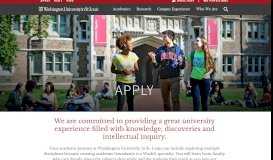 
							         Apply – Washington University in St. Louis								  
							    