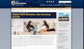 
							         Apply with Artemis, the Housing Portal - Housing and ... - Greensboro								  
							    