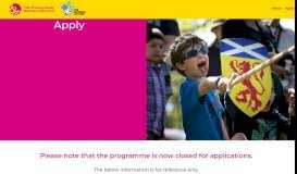 
							         Apply | Year of Young People National Lottery Fund								  
							    
