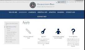 
							         Apply/Admissions Portal - Georgetown Preparatory School								  
							    