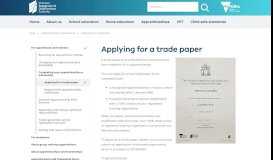 
							         Applying for a trade paper - Victorian Registration and Qualifications ...								  
							    