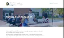 
							         Applying for Admission | CCCApply								  
							    
