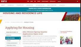 
							         Applying for Housing - Housing and Residence Life - Seattle ...								  
							    