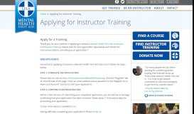 
							         Applying for Instructor Training - Mental Health First Aid								  
							    