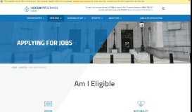 
							         Applying For Jobs | MI5 - The Security Service								  
							    