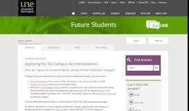 
							         Applying for On Campus Accommodation - Yourfuture Askune								  
							    