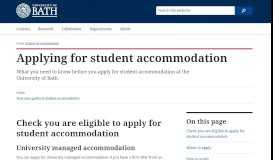 
							         Applying for student accommodation - bath.ac.uk								  
							    