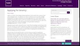 
							         Applying for tenancy | 7KBW								  
							    