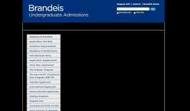 
							         Applying to Brandeis | Apply | Undergraduate Admissions | Brandeis ...								  
							    