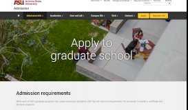 
							         Applying to graduate school | Admission | ASU								  
							    