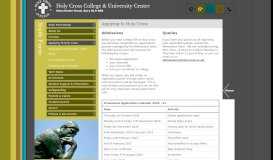 
							         Applying to Holy Cross | Holy Cross College & University Centre								  
							    