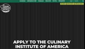 
							         Applying to the CIA | Culinary Institute of America								  
							    