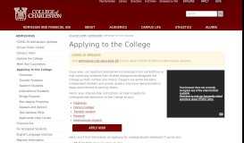 
							         Applying to the College - College of Charleston - Undergraduate ...								  
							    
