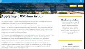 
							         Applying to UM-Ann Arbor - Rackham Graduate School: University of ...								  
							    