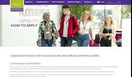 
							         Applying to us | Huddersfield New College								  
							    