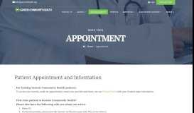 
							         Appointment - Genesis Community Health, Inc.								  
							    