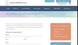 
							         Appointment - Raleigh OB/GYN Centre								  
							    