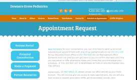 
							         Appointment Request - Downers Grove Pediatrics - Pediatrics ...								  
							    