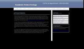 
							         Appointments - Academic Endocrinology								  
							    