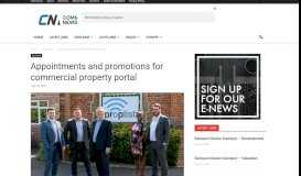 
							         Appointments and promotions for commercial property portal ...								  
							    