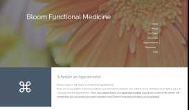 
							         Appointments - Bloom Functional Medicine								  
							    