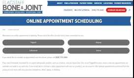 
							         Appointments | Flagstaff Bone & Joint | Orthopedic Surgeon | Flagstaff ...								  
							    