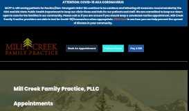 
							         Appointments & Forms - Appointments - Mill Creek Family Practice								  
							    