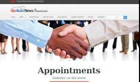 
							         Appointments - GoAutoNews Premium								  
							    