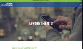 
							         APPOINTMENTS | Inland Imaging								  
							    