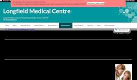 
							         Appointments - Longfield Medical Centre								  
							    