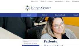 
							         Appointments | Mary's Center								  
							    