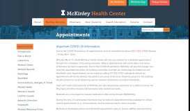 
							         Appointments | McKinley Health Center | University of Illinois ...								  
							    