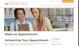 
							         Appointments - Mesa Family Doctors - Adelante Healthcare								  
							    
