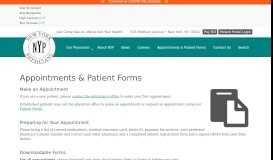 
							         Appointments & Patient Forms - New York Physicians								  
							    