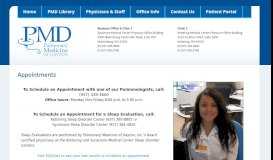 
							         Appointments - Pulmonary Medicine of Dayton								  
							    