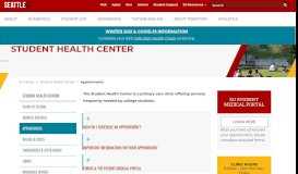 
							         Appointments - Student Health Center - Seattle University								  
							    