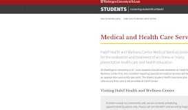 
							         Appointments | Student Health Services | Washington University in ...								  
							    