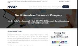 
							         Appointments to Sell North American Insurance Company - NAAIP								  
							    