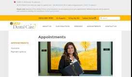 
							         Appointments - VCU Dental Care								  
							    