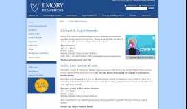 
							         Appointments/Patient Information - Emory Eye Center								  
							    