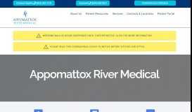 
							         APPOMATTOX RIVER MEDICAL, LLC								  
							    