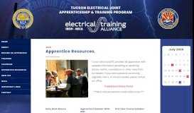 
							         Apprentice Resources | Tucson Electrical JATC | Arizona								  
							    