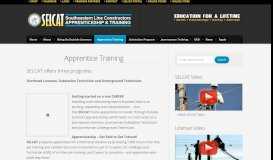 
							         Apprentice Training : SELCAT								  
							    