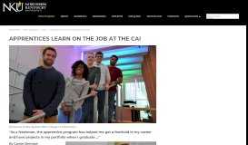 
							         Apprentices Learn on the Job at the CAI: Northern Kentucky University ...								  
							    