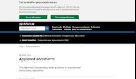 
							         Approved Documents - GOV.UK								  
							    