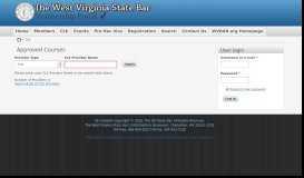 
							         Approved Providers | The West Virginia State Bar Membership Portal								  
							    