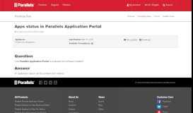 
							         Apps status in Parallels Application Portal - KB Parallels								  
							    