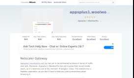 
							         Appsplus1.woolworths.com.au website. Netscaler Gateway.								  
							    