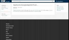 
							         AppSuite:GoogleAppVerification - Open-Xchange - OXpedia								  
							    