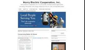 
							         April | 2016 | Horry Electric Cooperative, Inc.								  
							    